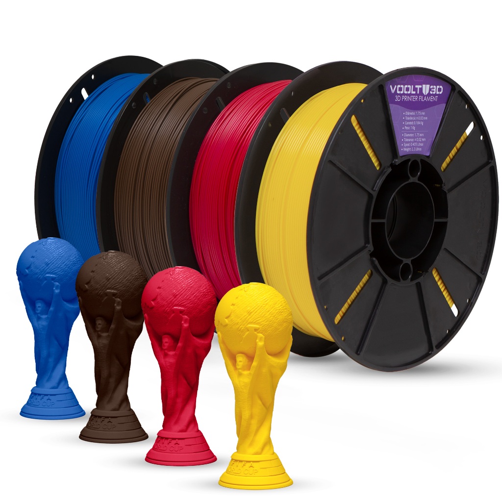 Imagem Filamento PLA Velvet Premium 1Kg 1,75mm Efeito Aveludado Impressora 3D FDM Voolt3D Oficial
