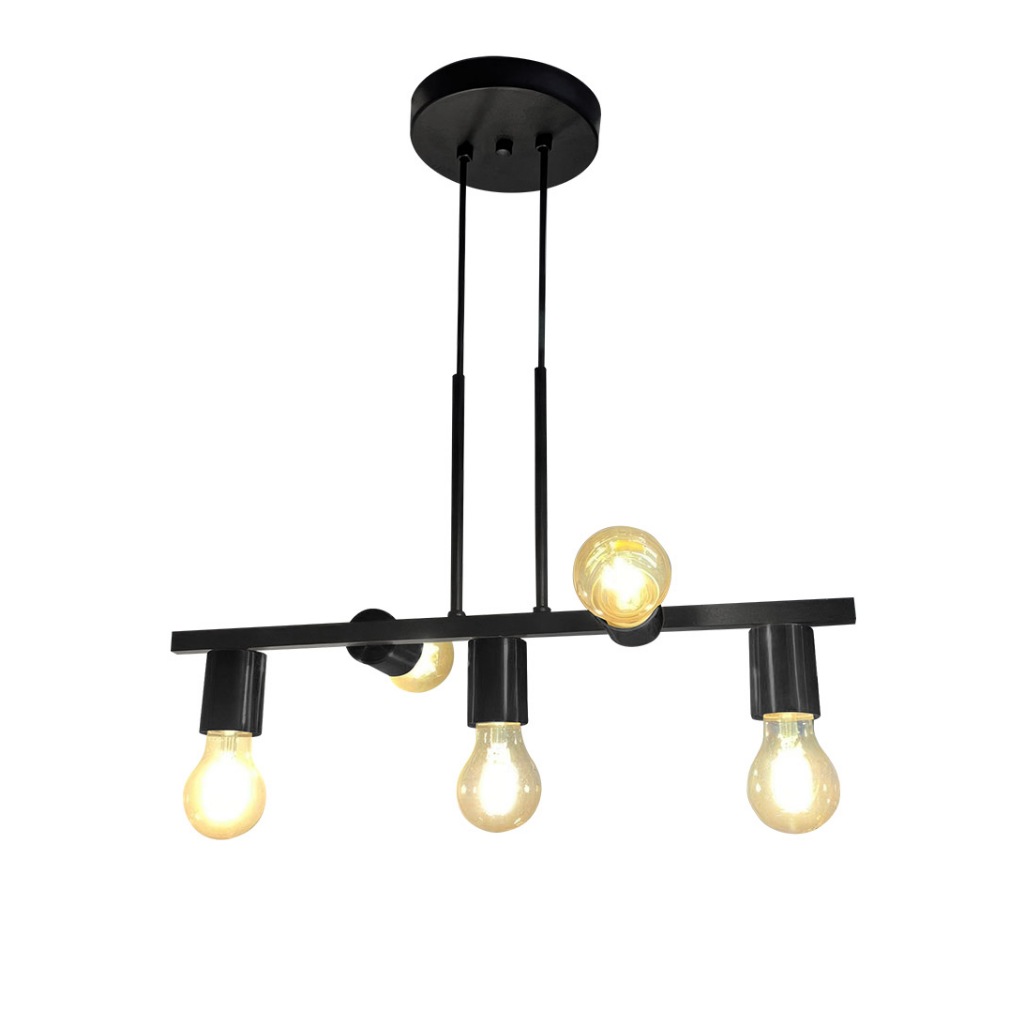 lustre pendente jabuticaba premium/5 preto micro