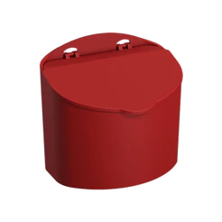 Saleiro Coza Mix 13,5 x 9 x 12,3 cm 500 g Vermelho Bold