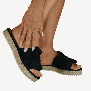 Tamanco Feminina Tratorado LAÇO FLATFORM