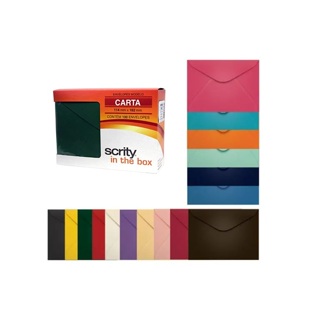 Kit Envelope Carta 114x162 c/100un Scrity - Colorido em Oferta na Shopee