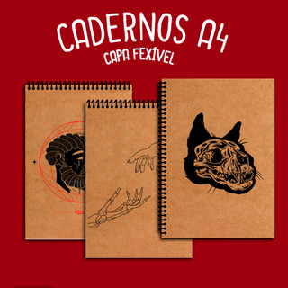 Caderno Kraft A4 /pontilhado/quadriculado/pautado/Shetchbook/ Caderno de anotação/ Caderno de desenho infantil.