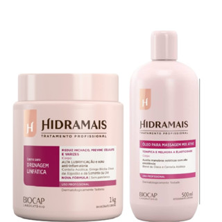 Hidramais Kit Drenagem Linfática 1kg + Oléo Mix Ative 500ml