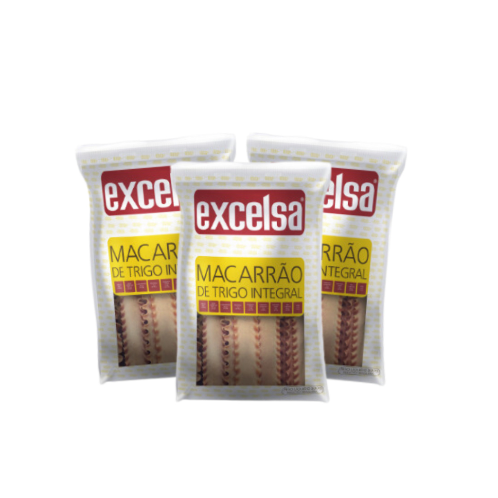 Macarrão Lasanha Integral [3x] 500g 100% Integral - Excelsa em Oferta na Shopee