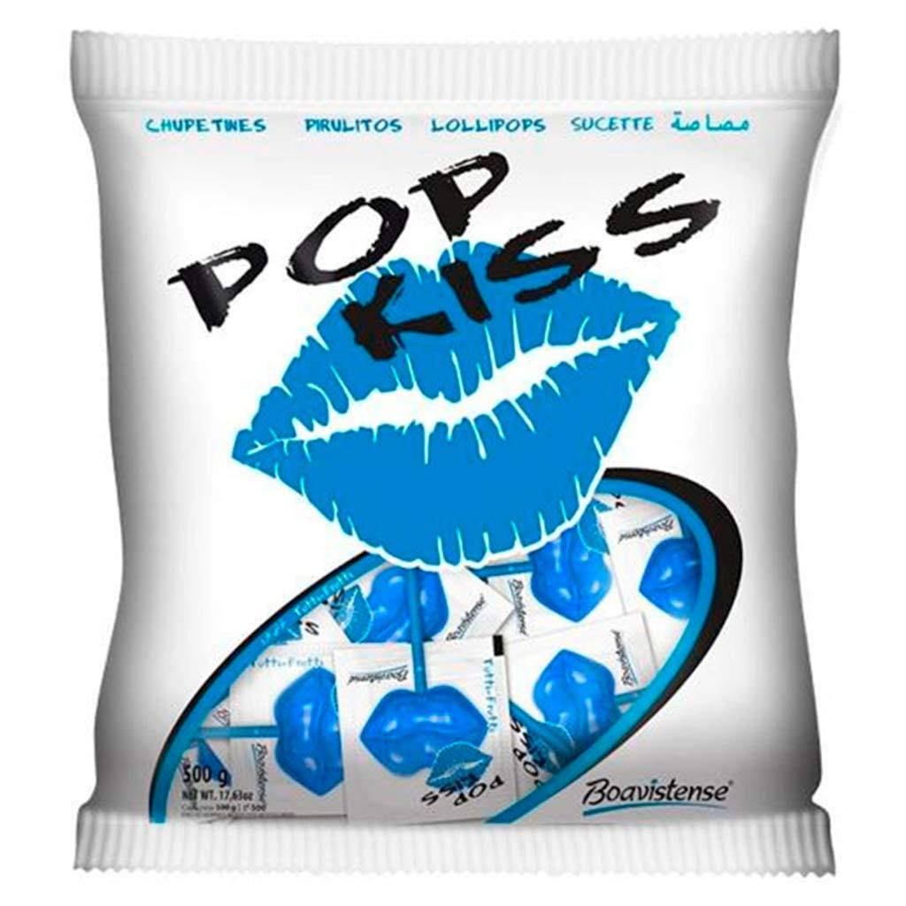 Pirulito Pop Kiss Tutti Frutti 500g - Boavistense