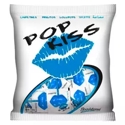 Pirulito Pop Kiss Tutti Frutti 500g - Boavistense