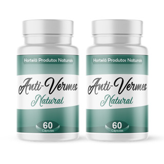 Anti-Vermes 100% natural 120 cápsulas/500mg eficaz a saúde 2 potes em Oferta na Shopee