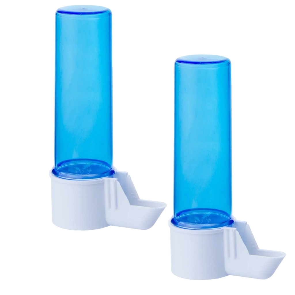 Bebedouro Plastico Italiano p/ Passaros 100ML Malha Fina - Coleiro Curio Diversos