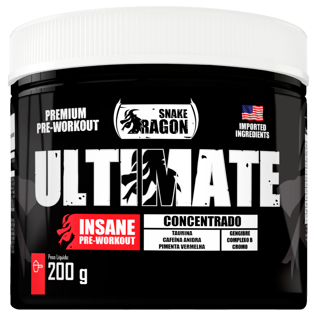 Ultimate Pré-Treino 200g - Snale Dragon - Intensidade, força e foco em Oferta na Shopee