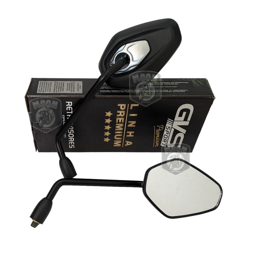 Retrovisor Tiger 1200 Rosca Yamaha Gvs Premium Convexa em Oferta na Shopee