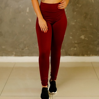 Calça Legging Esportiva Treino Academia Feminina Cintura Alta Suplex em Oferta na Shopee
