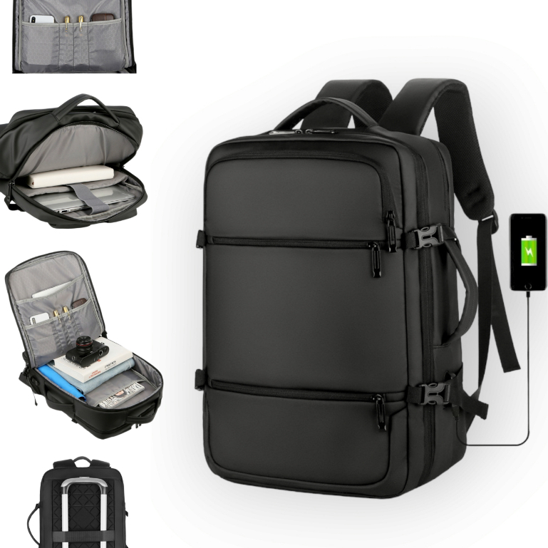 Mochila Laptop De Viagem Escola À Prova D'água Executiva Para Notebook Impermeável Unissex Negócio