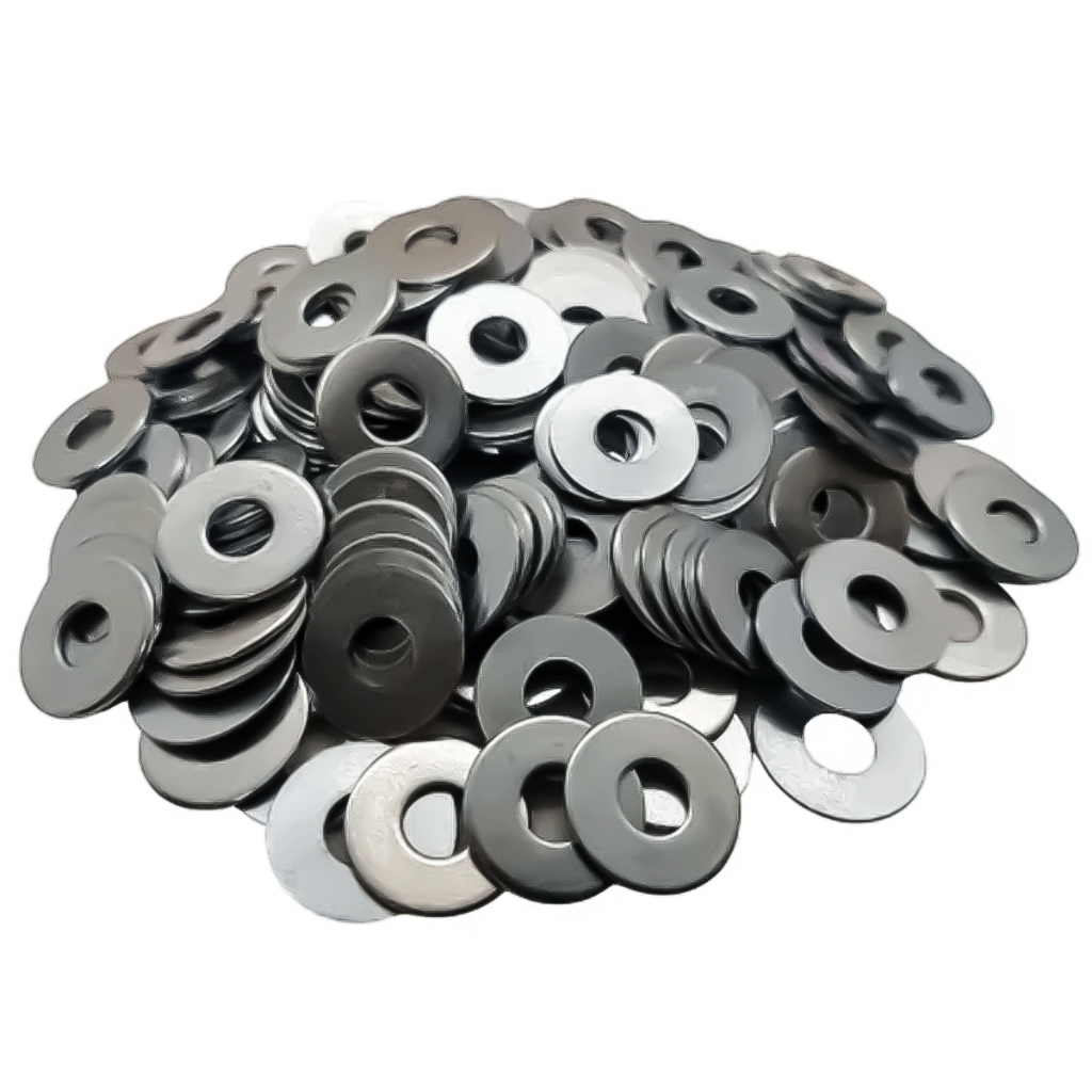Arruela Lisa De Ferro Polido E Zincado Pacote Com 1kg Várias Medidas Para Fixar Prender Parafusos E Porcas em Oferta na Shopee