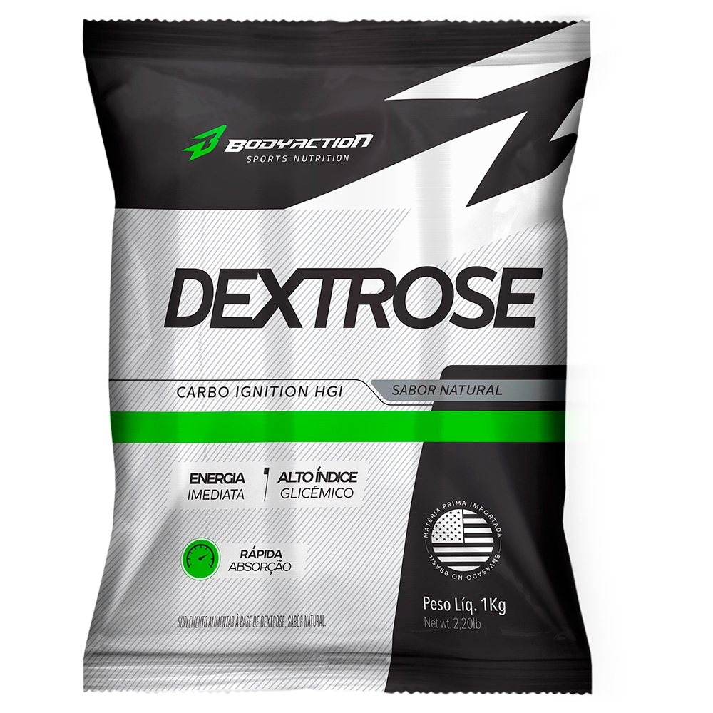Dextrose (Dextrox) Saco 1kg - Bodyaction (Carboidrato Simples de Rápida Absorção)
