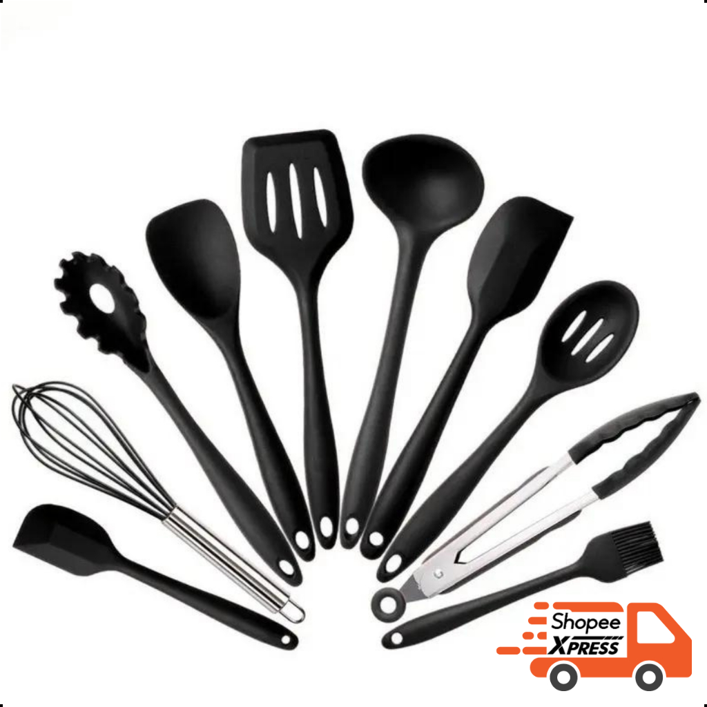 Conjunto utensílios Kit 10 peças Talher de Cozinha Silicone X-MATTE