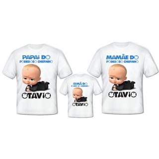 Kit 3 Camisas Personalizadas - Tema Poderoso Chefinho
