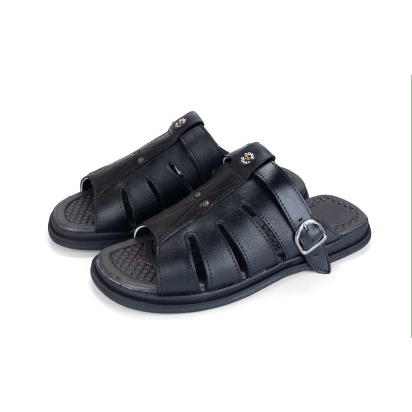 Sandália de couro masculina