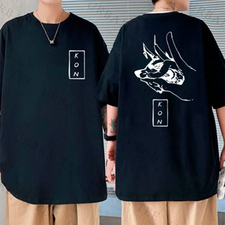 Camiseta Basica Algodao Aki Hayakawa Kon Fox Devil Chainsaw Man Anime Unissex