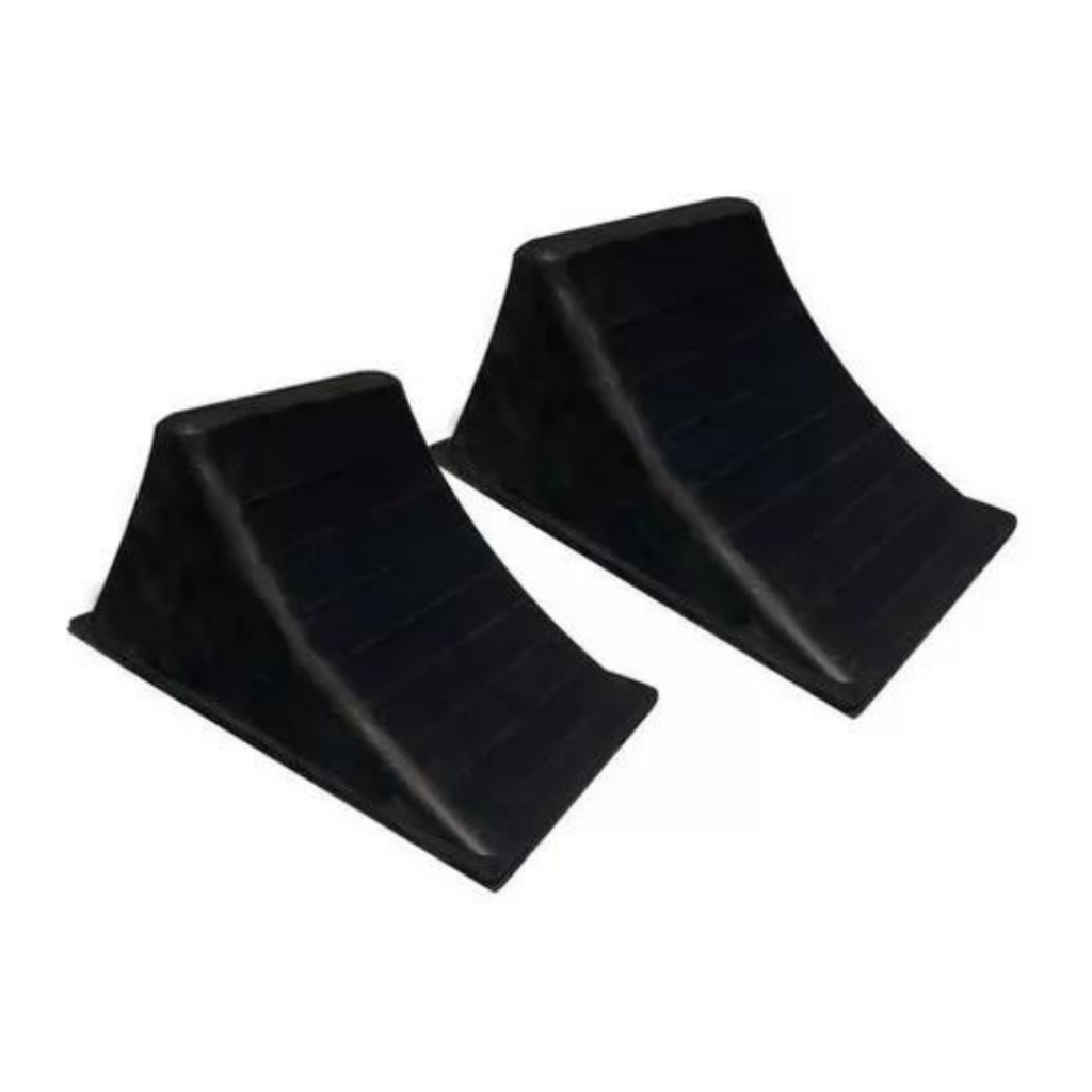 2 Calços Trava Rodas Pneu Para Caminhão Nbr 9753 em Oferta na Shopee