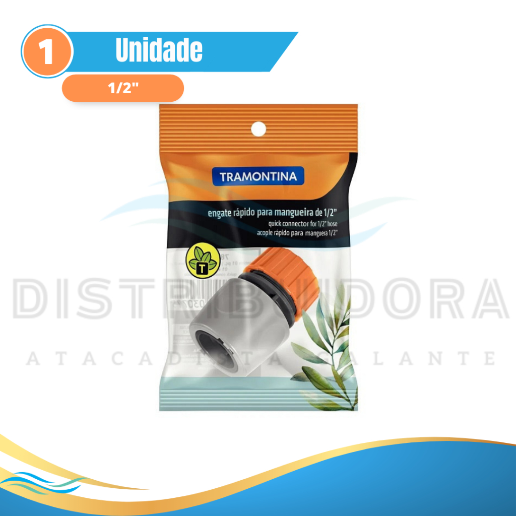 Engate rápido / Bico / Emenda / Esguicho mangueira de 1/2" Tramontina Distribuidora Galante