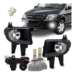 Kit Farol Milha Neblina Celta Prisma 2012 2013 2014 2015 2016 + Super Led Hb4 6000k
