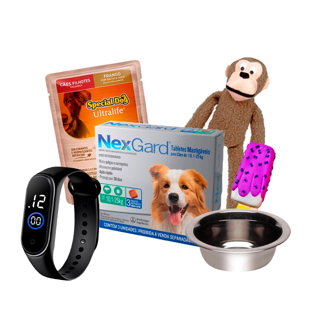 Nexgard Antipulgas E Carrapatos Caes 10,1 A 25kg C/3 Comprimidos. em Oferta na Shopee