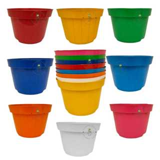 25 Vasos Pote 11 Vasos Coloridos 430 Ml Para Suculentas Lembrancinhas Violetas