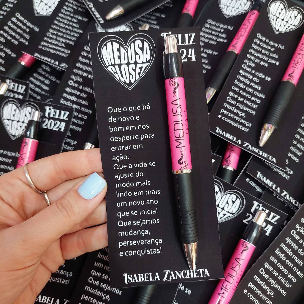 Lembrancinha Caneta Personalizada aniversário formatura logo para o cliente