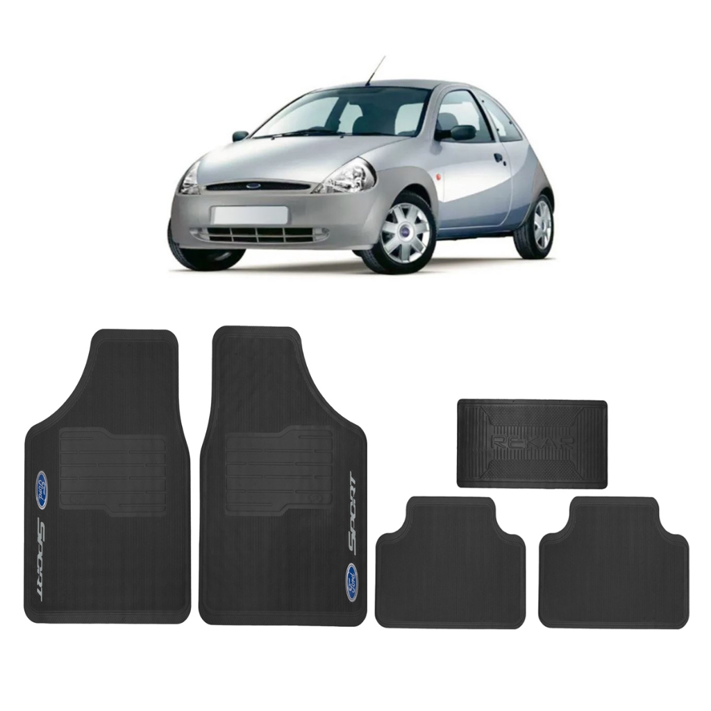kit Tapete Ford Ka Antigo Borracha 5 Peças Jogo Completo em Oferta na Shopee