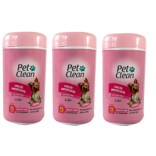 Kit Pet Clean: Lenço Feminino para Cães e Gatos em Oferta na Shopee