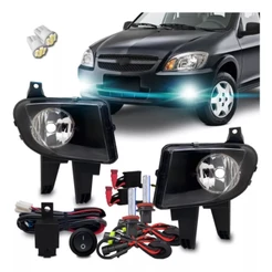 Kit Farol Milha Neblina Auxiliar Celta Prisma 2012 2013 2014 2015 2016 + Kit Xenon Hb4 8000k