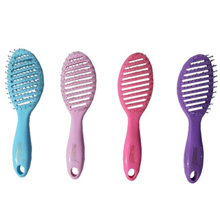 Escova de Cabelo Raquete Vazada Oval R1302 Desembaraçar em Oferta na Shopee