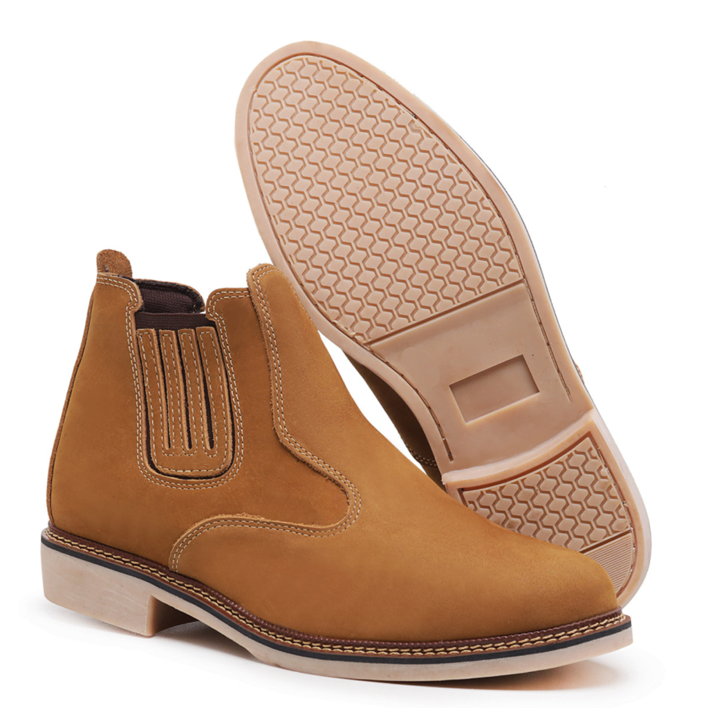 Botina Masculino Chelsea Cano Curto Macia Moderna Bota resistente para trabalho em Oferta na Shopee