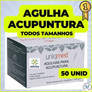 Agulha para Acupuntura - 50 Unidades - TODOS TAMANHOS