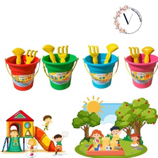 kit c/8 baldinhos de praia p/diversão das crianças