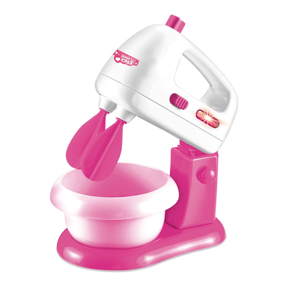 Batedeira Rosa Infantil Mania De Casa Funciona de Verdade - Dm Toys em Oferta na Shopee