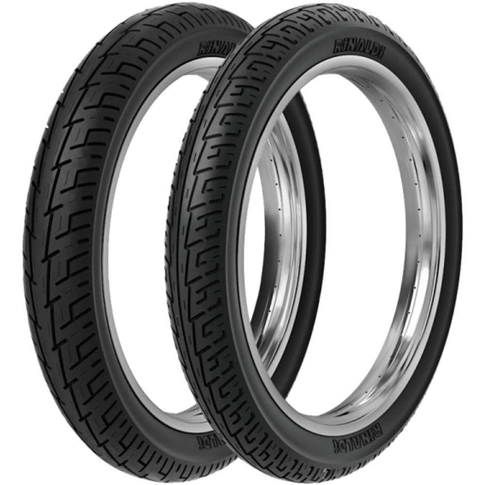 Par Pneu Cbx 200 Strada Balão Cg 125 Cg 150 275-18 + 100/90-18 Bs32 Rinaldi