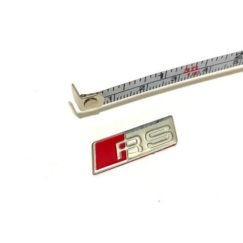 Mini Emblema Rs Para Volante Prata Audi Rs 3 4 5 6 R8