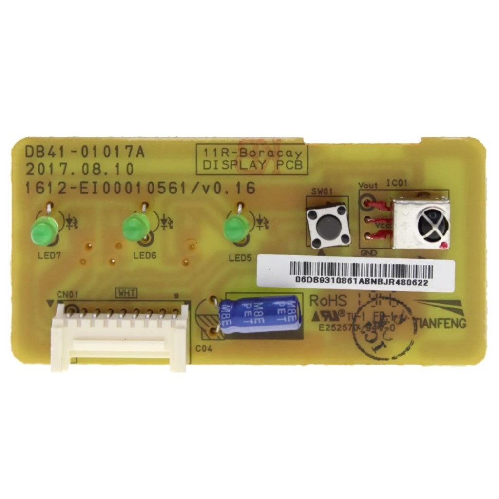 Placa Display Ar Samsung Inverter 9000 12000 18000 24000 Btu DB93-10861A ORIGINAL