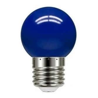 Kit C/ 05 Lâmpadas Bolinha Led 1,5w 127v E27 Azul - Arcostar