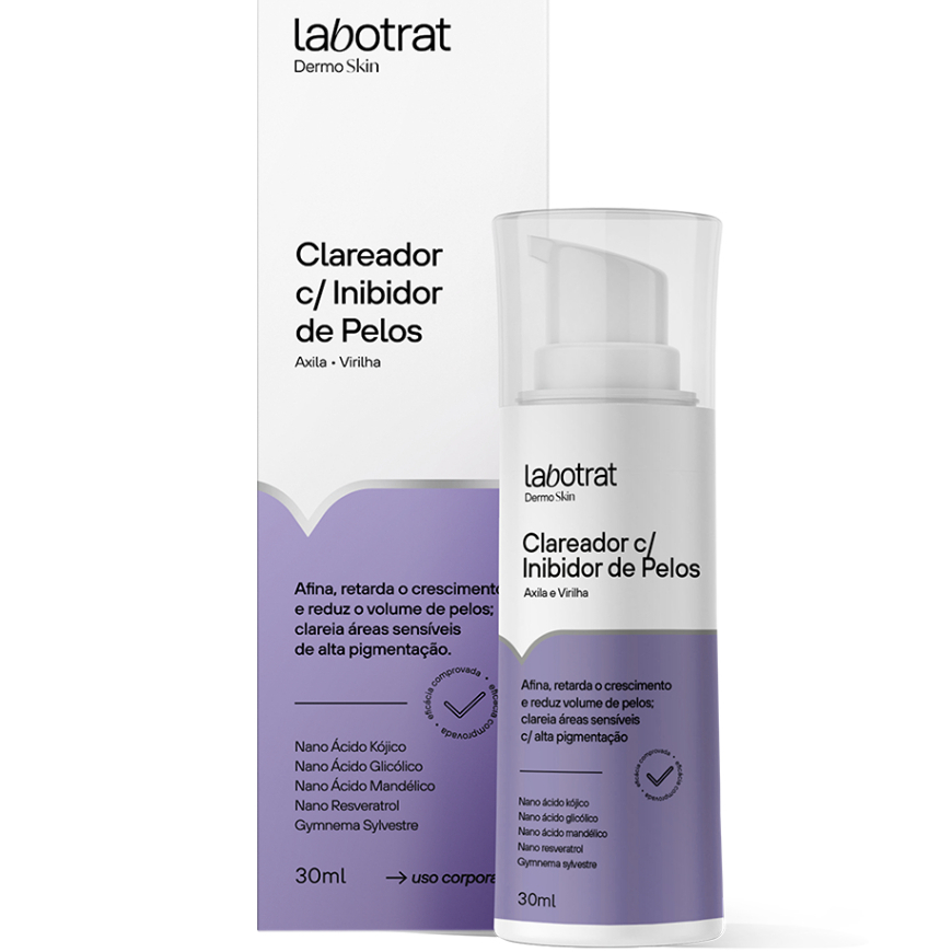 Sérum Clareador Axila & Virilha com Inibidor de Pelos Dermo Skin 30ml Labotrat