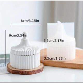 Molde de Silicone Pote com Tampa para Armazenamento / Molde para Resina Epóxi em Oferta na Shopee