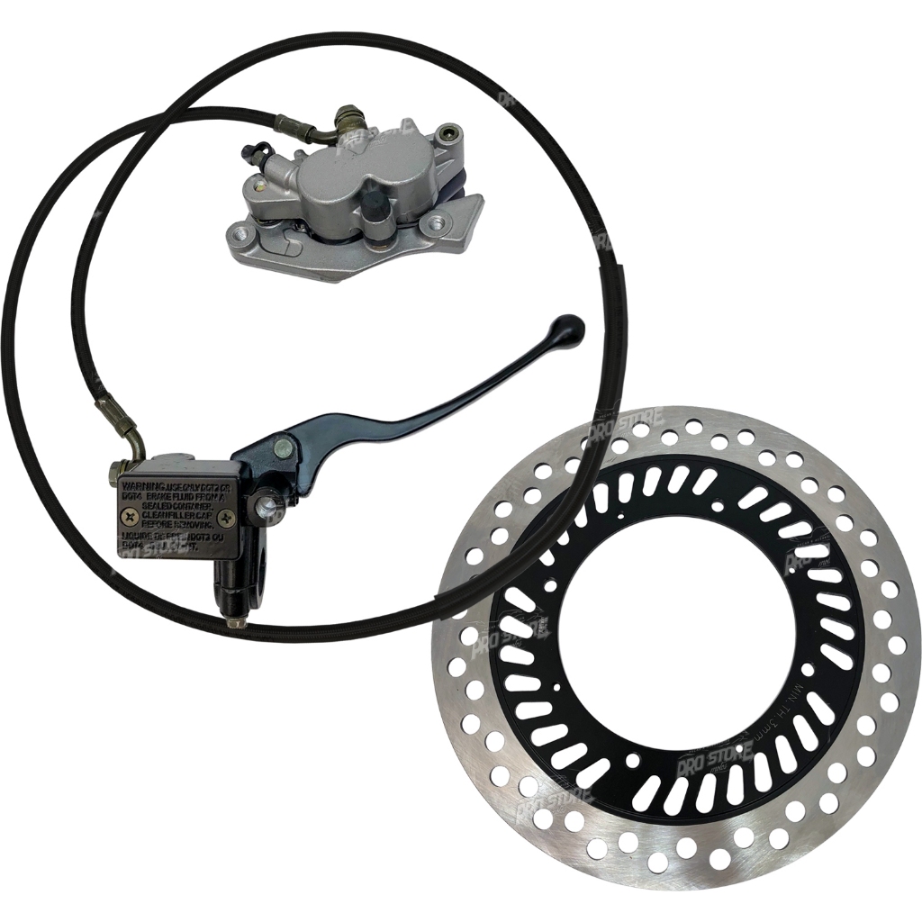 Sistema de Freio Dianteiro XR 200 94/02 - XR 250 Tornado 01/08 completo com disco,flexivel,pinça e cilindro de freio