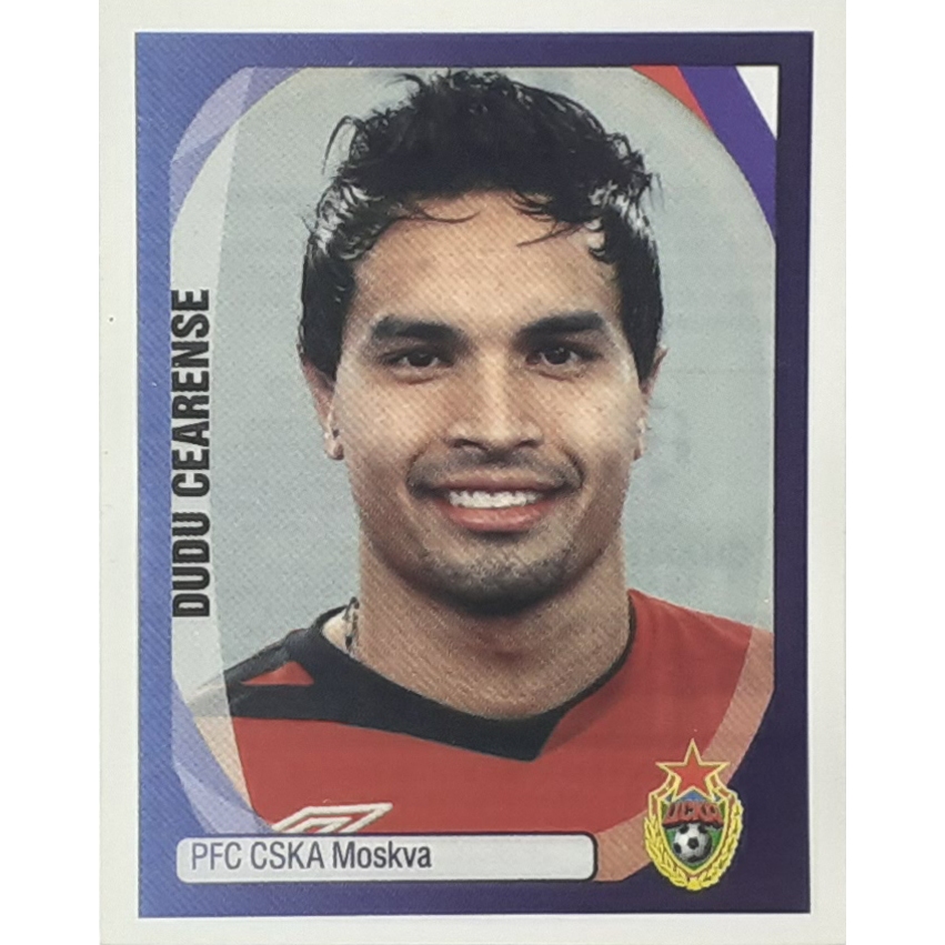 FIGURINHA ORIGINAL NUNCA COLADA DUDU CEARENSE PFC CSKA MOSKVA CHAMPIONS 2007-08 Nr 155 PANINI ITALIA