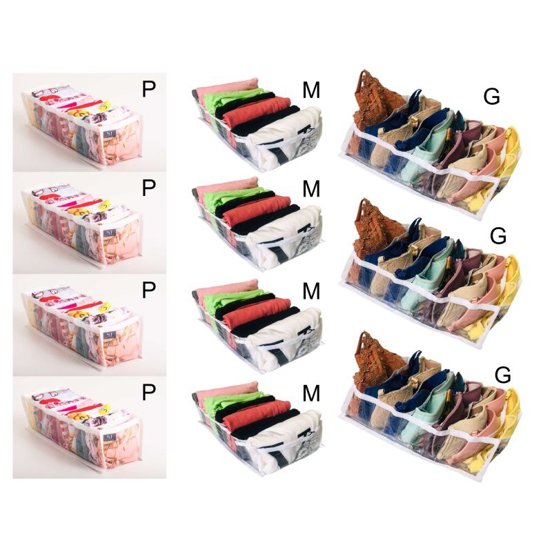 kit com 4 Colmeia Organizadora P/ 4 Colmeia Organizadora M/ 3 Colmeia Organizadora G SU SONHO