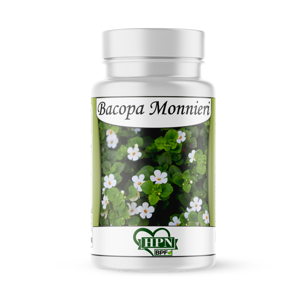 Bacopa Monnieri ( Brahmi ) 60 cápsulas/500mg 100% natural 1 pote