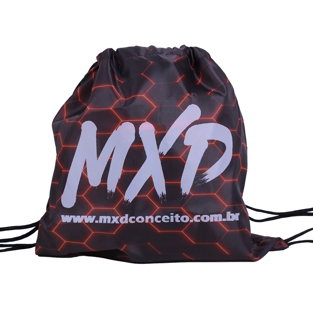 Mochila Esportiva Sacochila Nylon Básica Academia Musculação Laranja