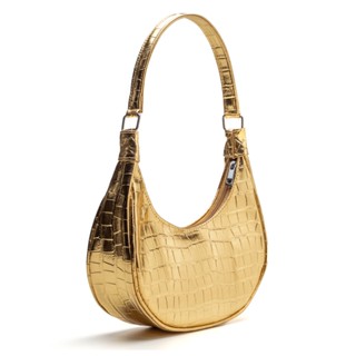 Bolsa Feminina De Ombro De Mão Pequena Lado Metalizada Festa