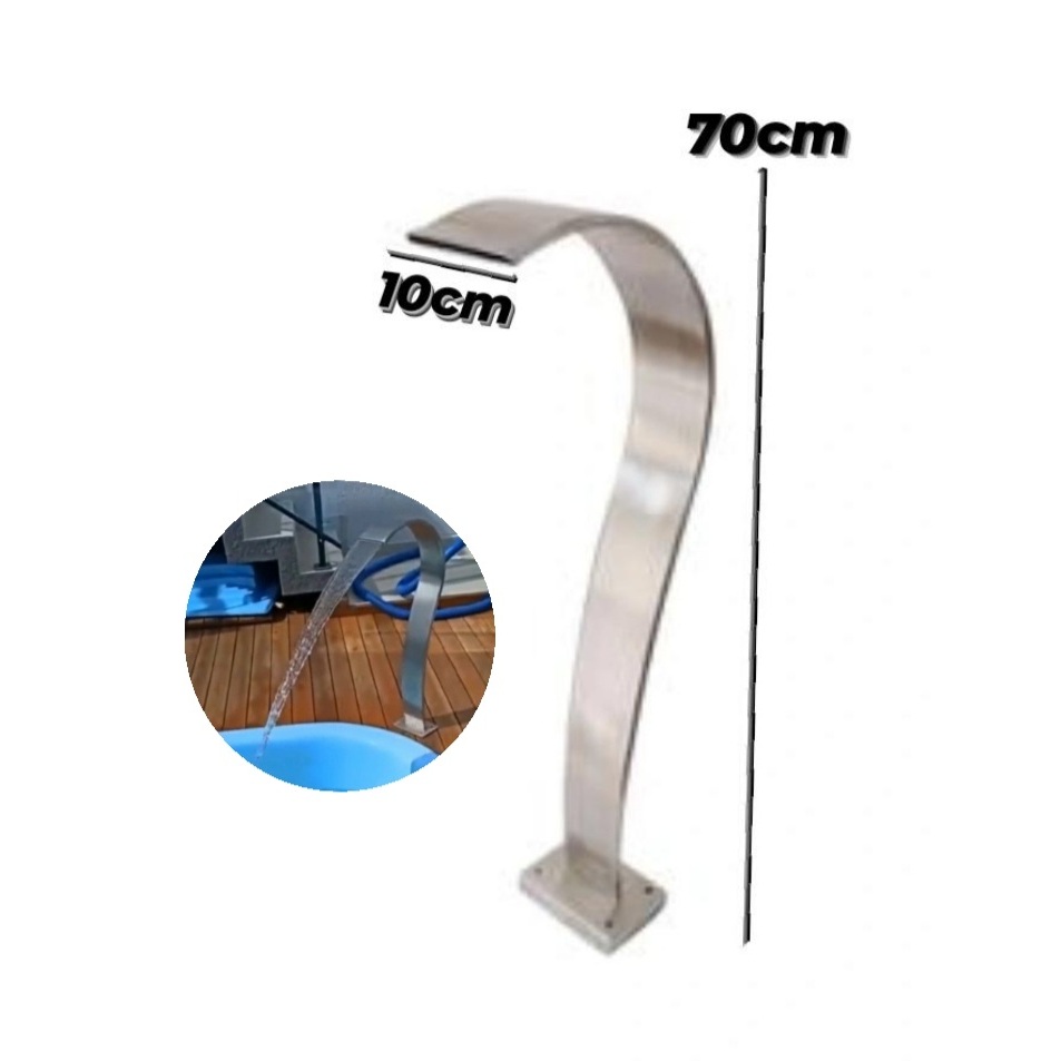 Aço Inox Cascata Para Piscina / Cascata De chão / Cascata Piscina / Cascata De Inox 304 70x10cm