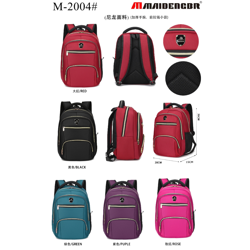 Maideng original Mochila Masculina Feminina Escolar A Prova D'água Bolsa Leve Reforçada e Resistente Ideal em Oferta na Shopee